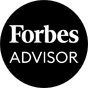 Forbesadvisor.com logo for best online colleges in New Hampshire