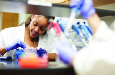 Research lab in the Science Building in Henniker