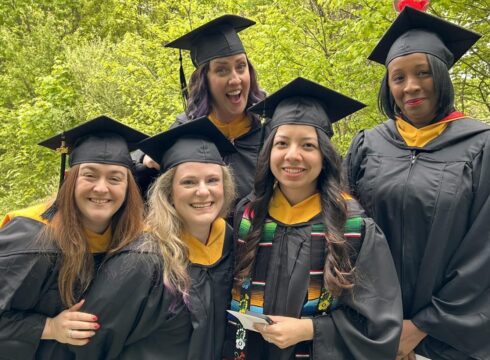 More than 1,100 students from New England College's on-campus and online undergraduate, graduate, and doctoral programs celebrated their accomplishments at the College’s Commencement ceremony Saturday, May 18, in Henniker.