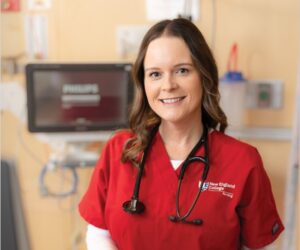 New England College nursing student Jennie Small embarks on a new career with NEC's three-year BSN program