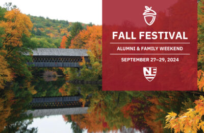 Graphic announcing Fall Festival 2024 at New England College