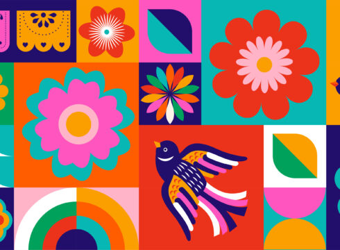 Colorful graphic depicting the Hispanic culture for Hispanic Heritage Month