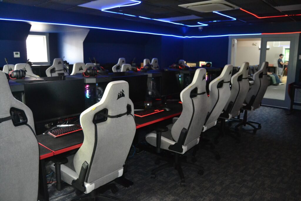 New England College esports arena interior