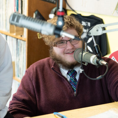 Student broadcasting on WNEC, the student-run radio station at New England College